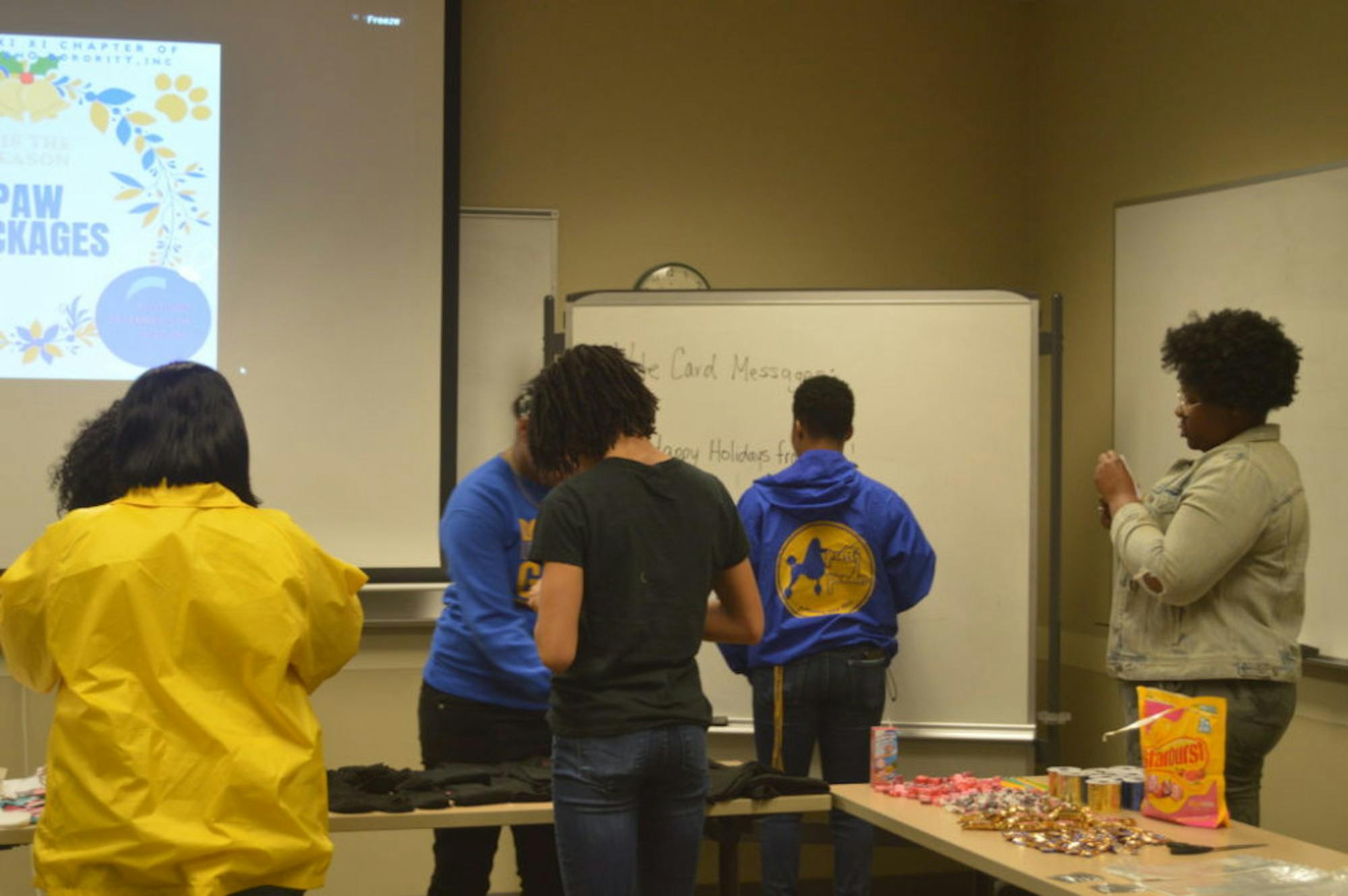 Sigma Gamma Rho Sorority, Inc.: Paw Packages | Photo by Cheyenne Waddell | The Wright State Guardian