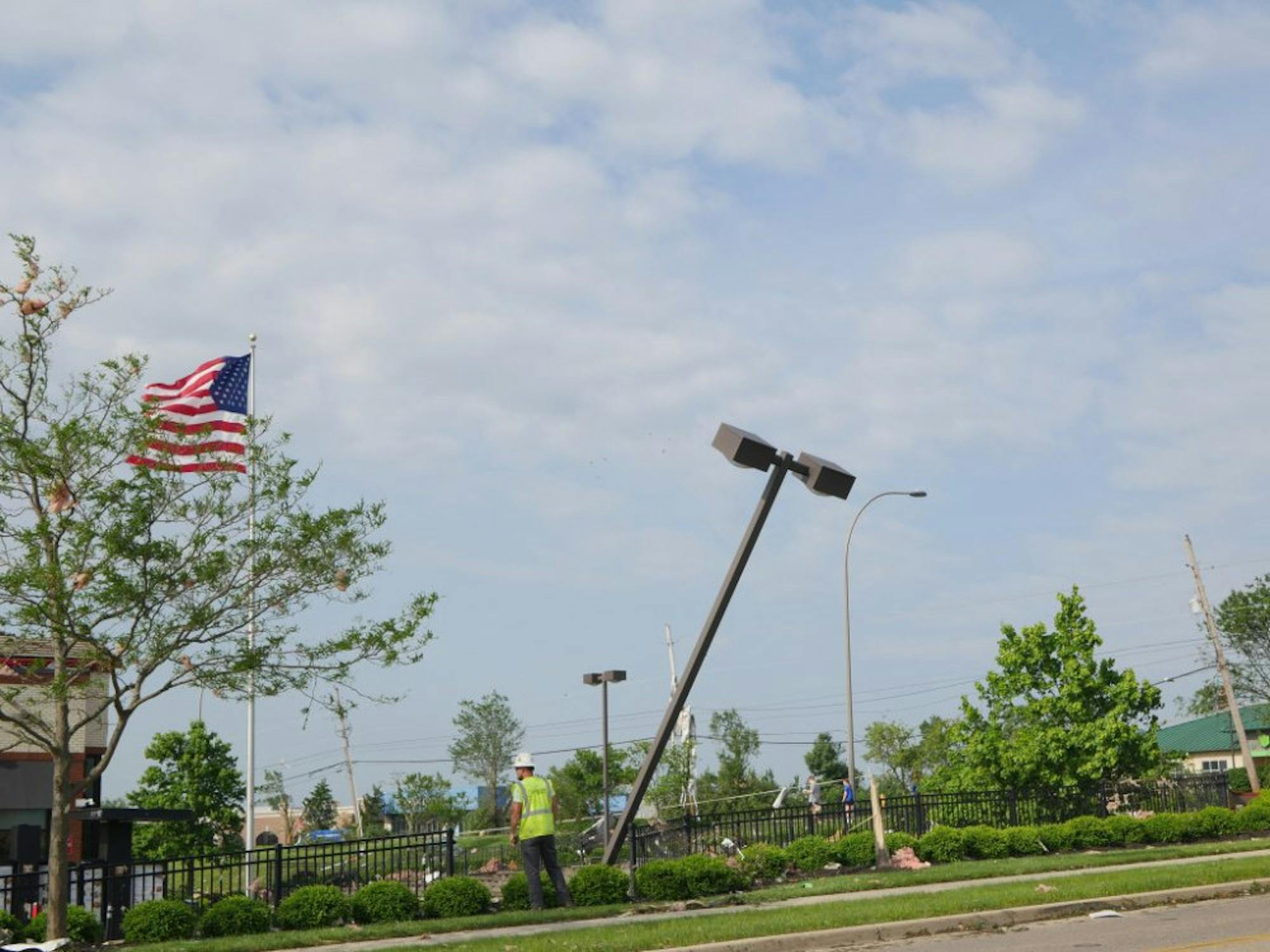 Damage from one of the tornadoes that struck Beavercreek / Photo; Sarah Cavender / Wright State Guardian