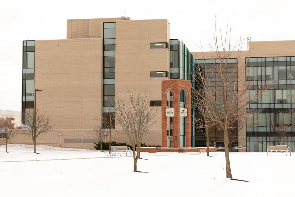WSU Campus During Winter 