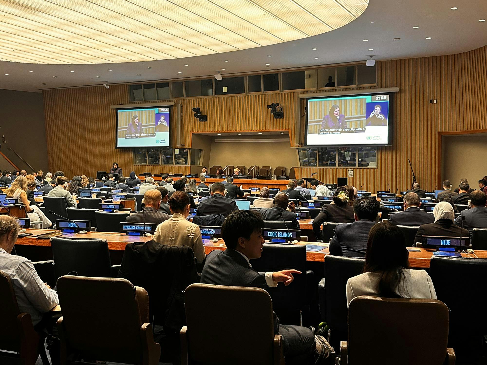 Students at United Nations 