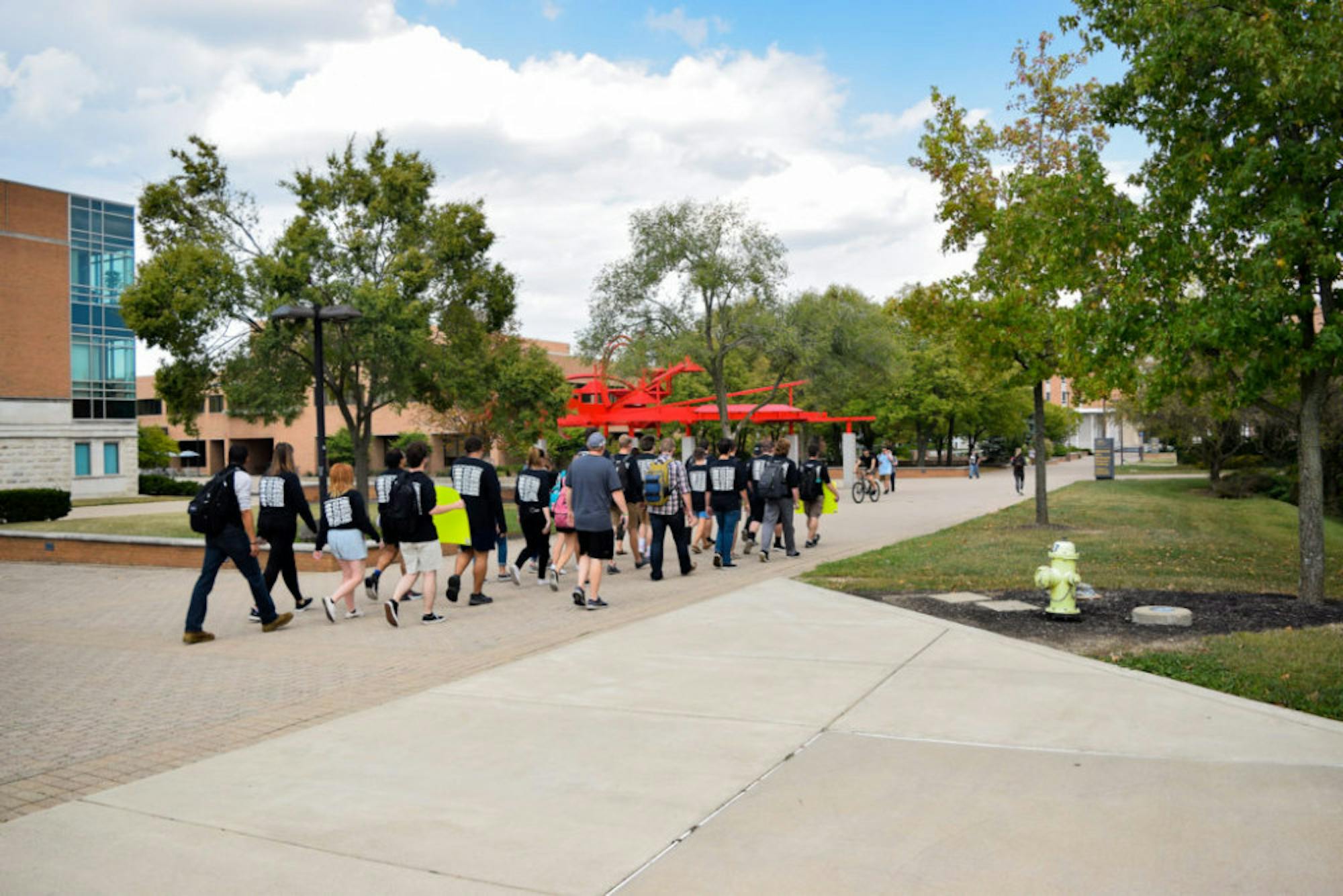 Sigma Phi Epsilon Out of the Darkness Walk | Photo by Jessica Fugett | The Wright State Guardian