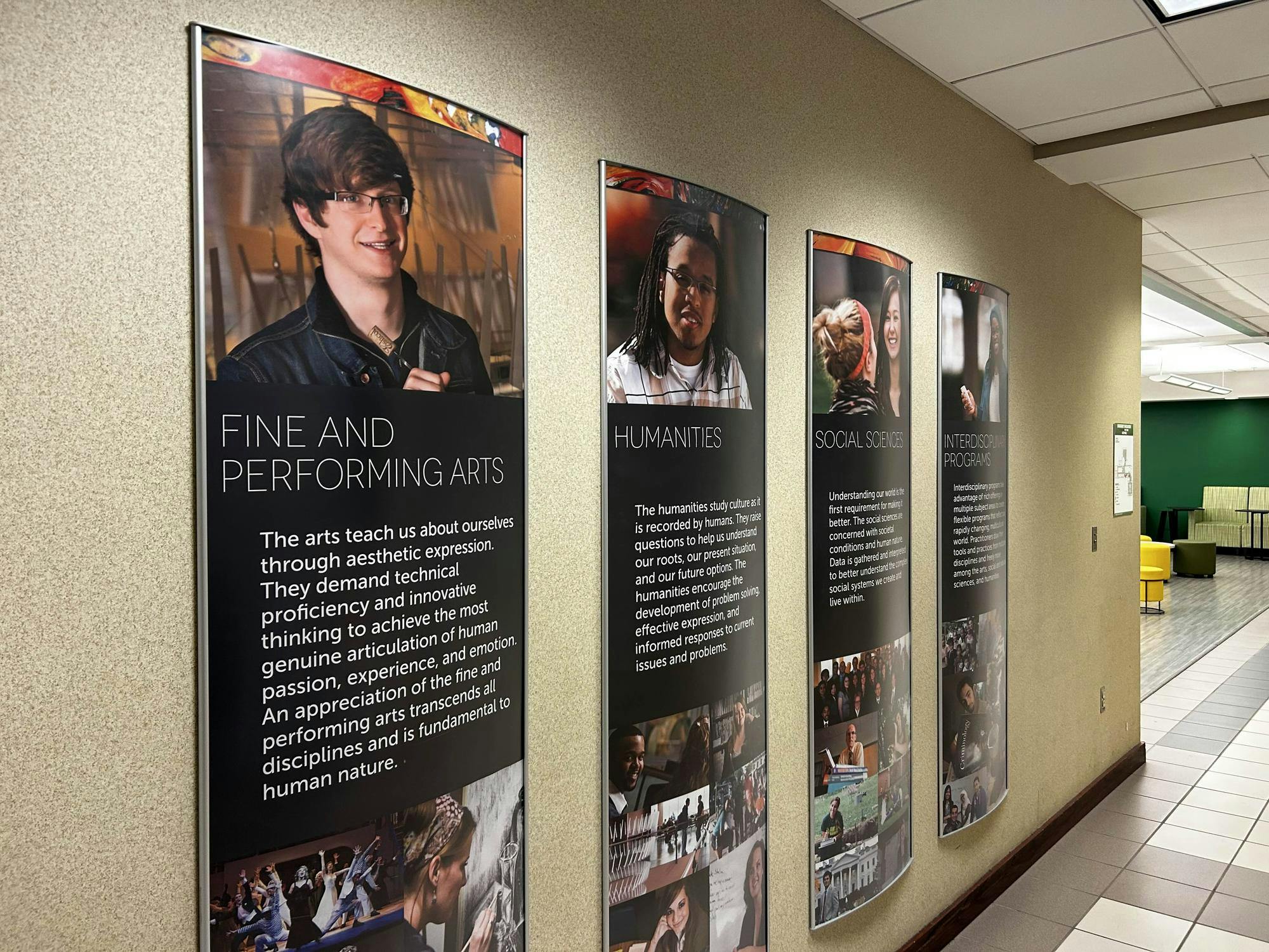 Promotional Graphics Outside of CoLA Study Lounge