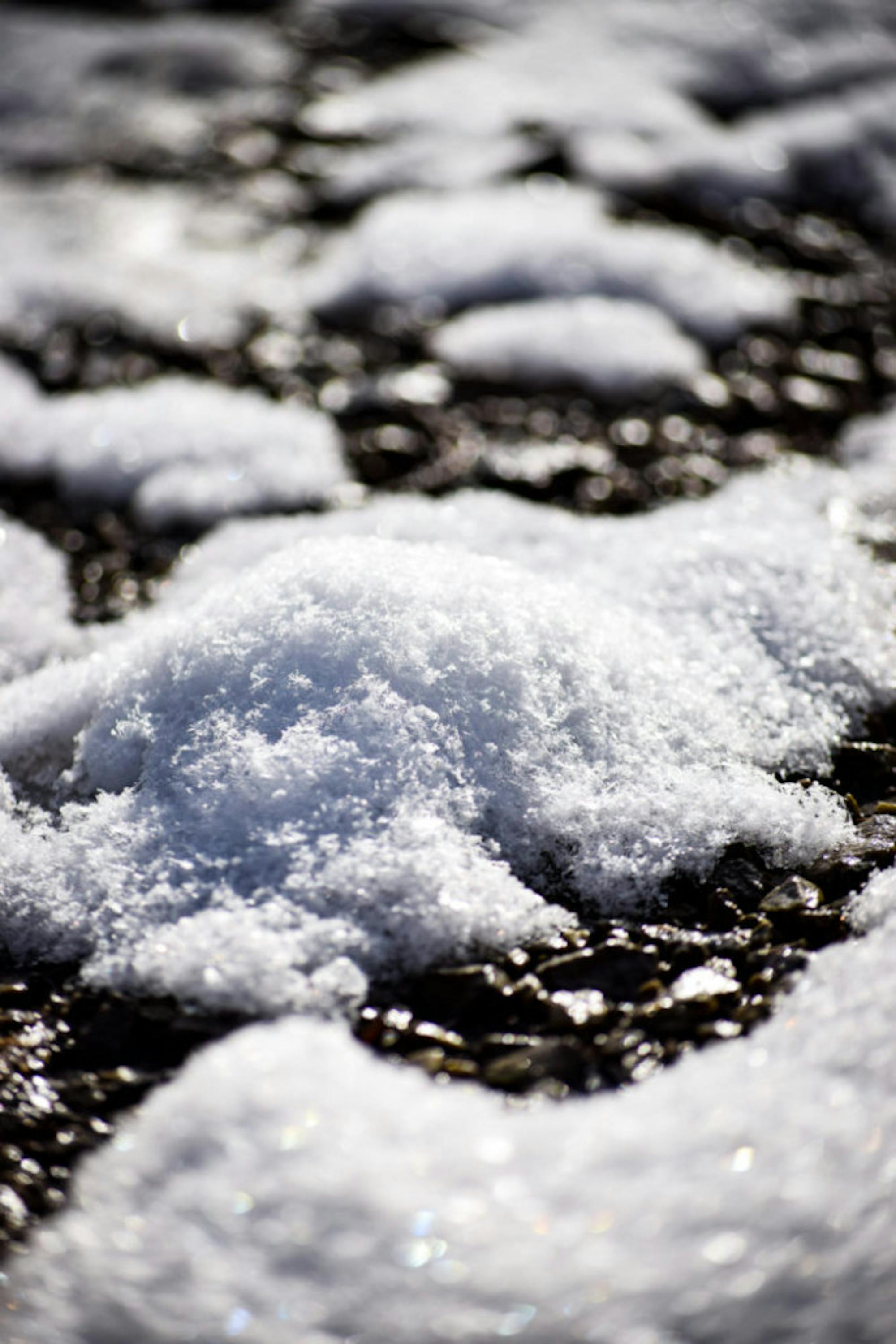 Snow in Rockafield Cemetery | Photo by Jessica Fugett | The Wright State Guardian