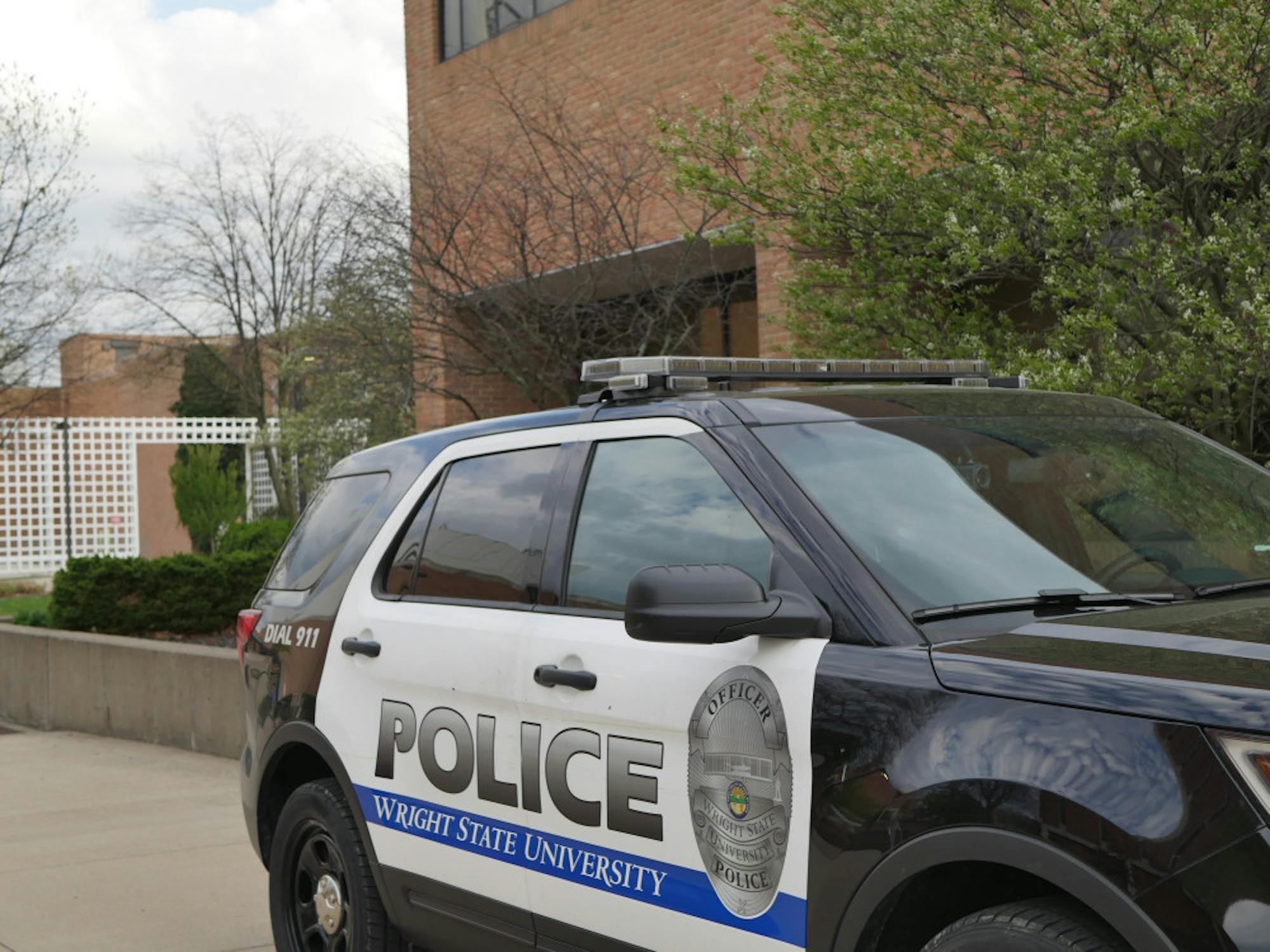 Wright State police vehicle | Photo by Sarah Cavender | The Wright State Guardian