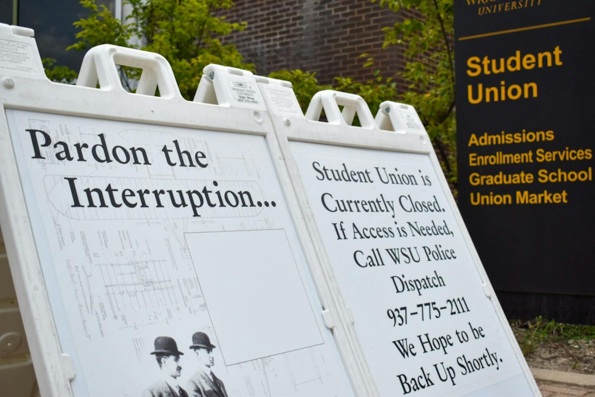 Student Union closure | Photo by Christian Peters | The Wright State Guardian